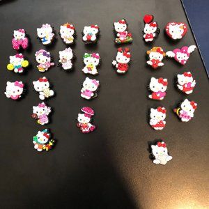 Hello Kitty 25 Piece Shoe Charms Variety Bag 1" Charms